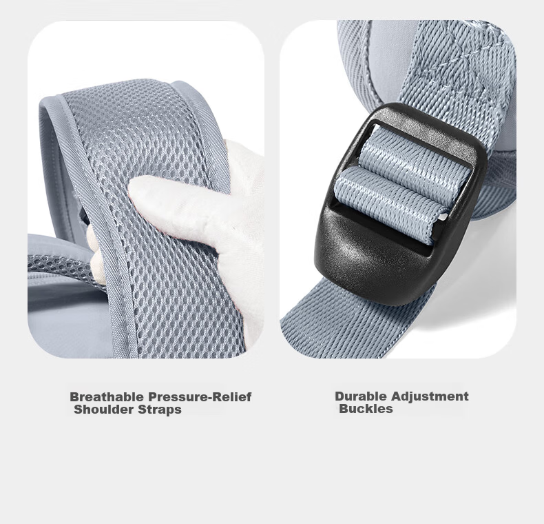 Landcase Backpack Travel Bag Men Large Capacity Double Shoulder Bag Women Multifunctional Laptop Bag Short Trip Business Luggage Bag 1637 Gray Blue 18