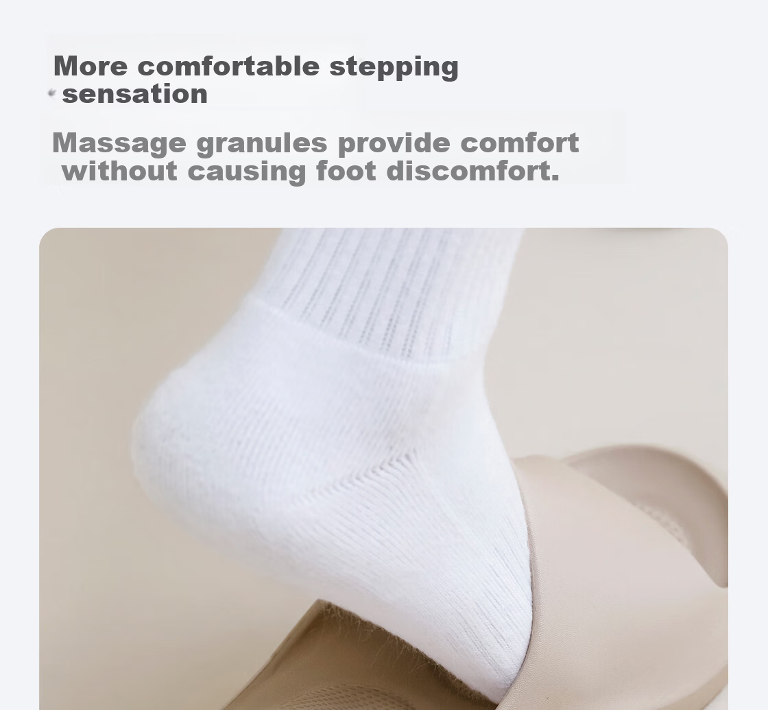 MINISO Little Cloud Shield Rebound EVA Slippers Women Summer Indoor Home Bathroom Non-Slip Slippers Men Oatmeal Size 40-41 13