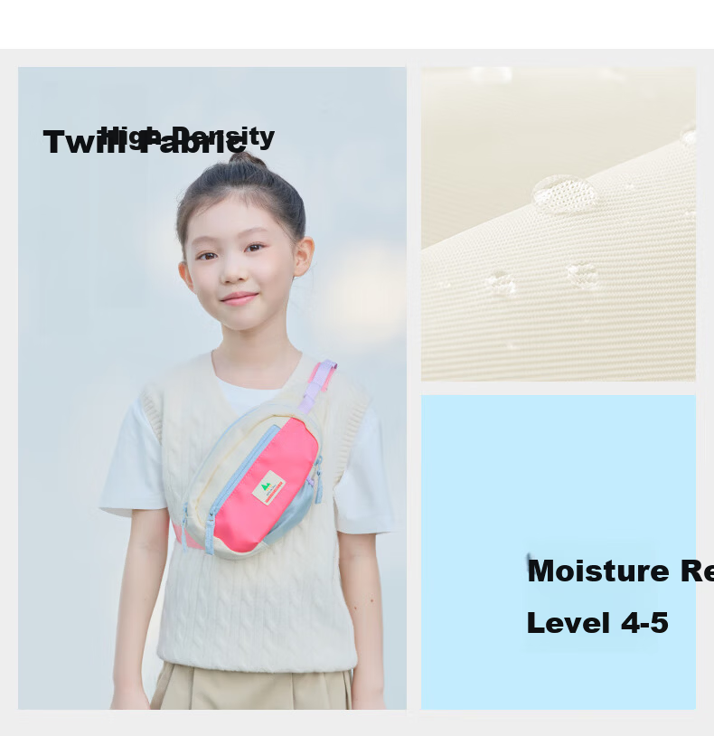 SHUKIKU Ledudu Kids Casual Colorblock Crossbody Bag Outdoor Travel Sports Chest Waist Bag Vanilla Lemon One Size 7