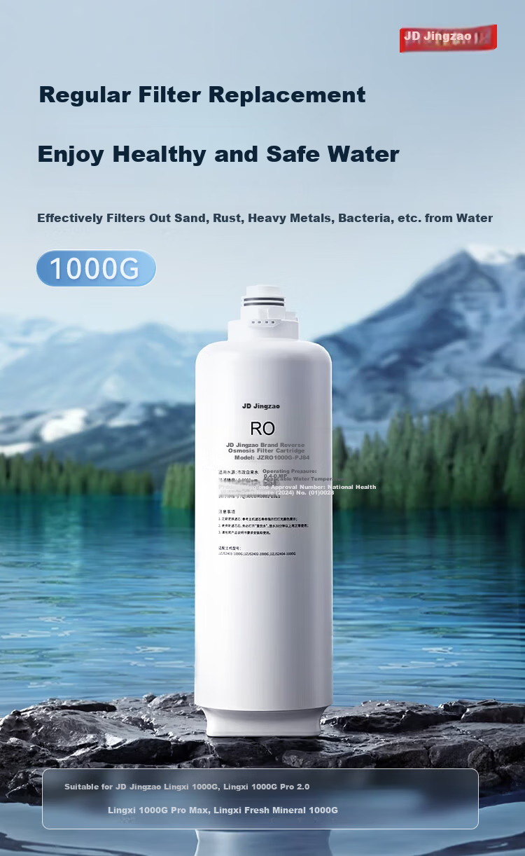 JD Jingzao Water Purifier RO Filter Cartridge Compatible with Lingxi 1000G Pro / Lingxi 1000G Pro 2.0 / Lingxi 1000G ProMax / Lingxi Fresh Mineral 1000G [PJ] 1