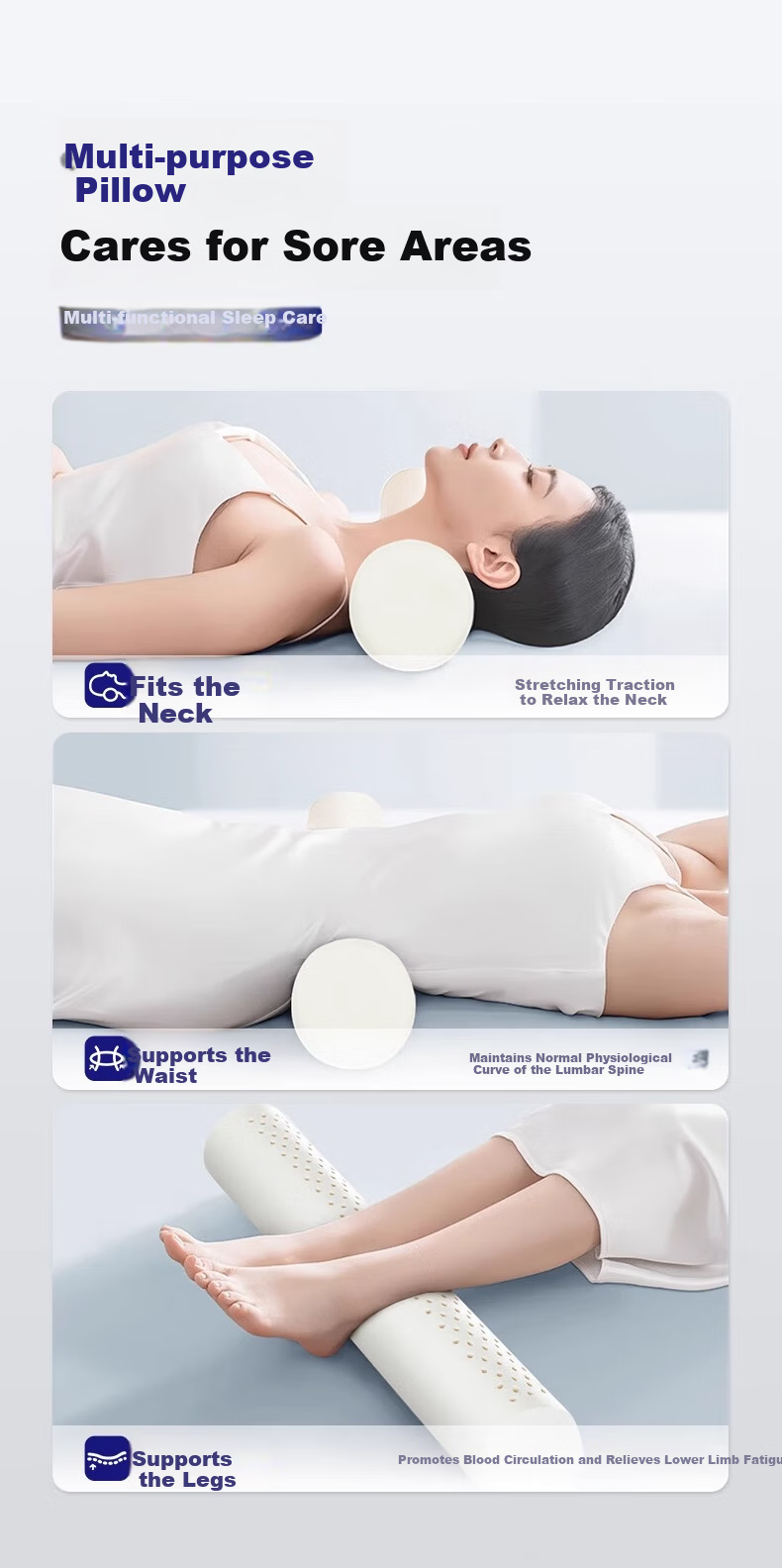 Mi Xiaoshu Cervical Traction Butterfly Pillow 93% Natural Latex Strong Support Neck Curve Relief Anti-Snore Pillow 2