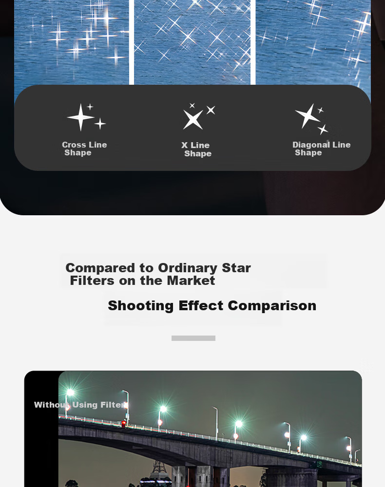 Kase Anti-Laser Filter, 82mm Golden Wolf II Magnetic Circular Filter, CMOS Protective Filter for Concerts, Nightclubs, Gatherings, Stage Lighting, And Night Scene Photography 5