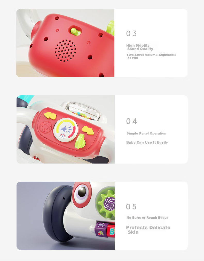 HUILE TOYS Infant Newborn Baby Walker Toy Toddler Boys Girls Birthday First Year Gift 24