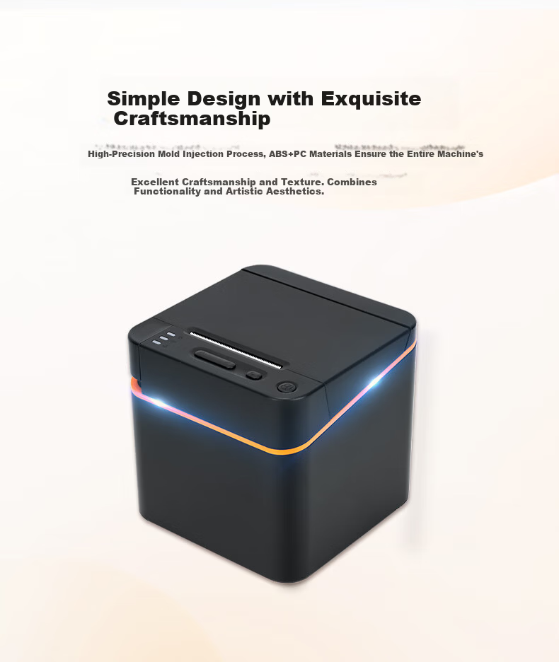Dongwei 58mm Thermal Receipt Printer Bluetooth Voice Broadcast Meituan Ele.me Takeout Cash Register Paper Receipt Machine Supermarket Convenience Store Billing Machine 5