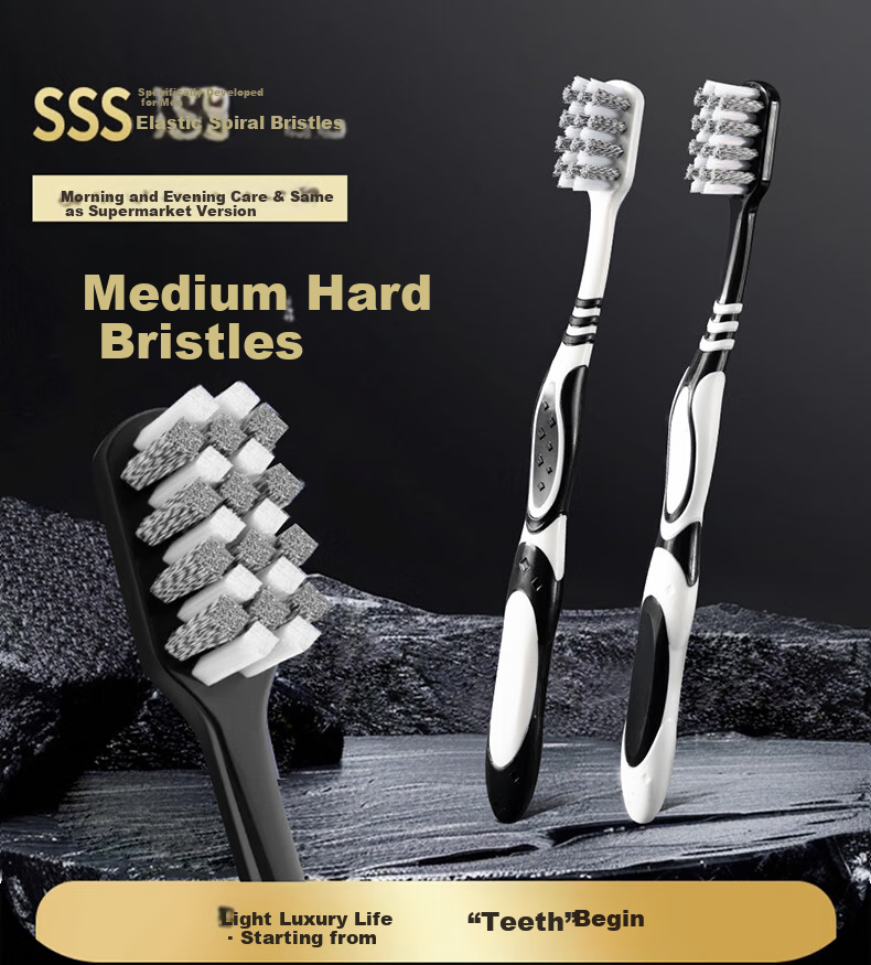 DAGO Wide-Head Soft Bristle Toothbrush for Adults, Travel Toothbrush, Gentle Silk Bristles, Family Pack for Men And Women, Special Set *6 6