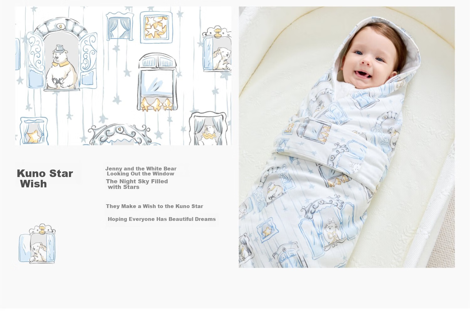 DOMIAMIA Baby Detachable Liner Swaddle Blanket Autumn Winter Newborn Universal Four Seasons Wrap 39