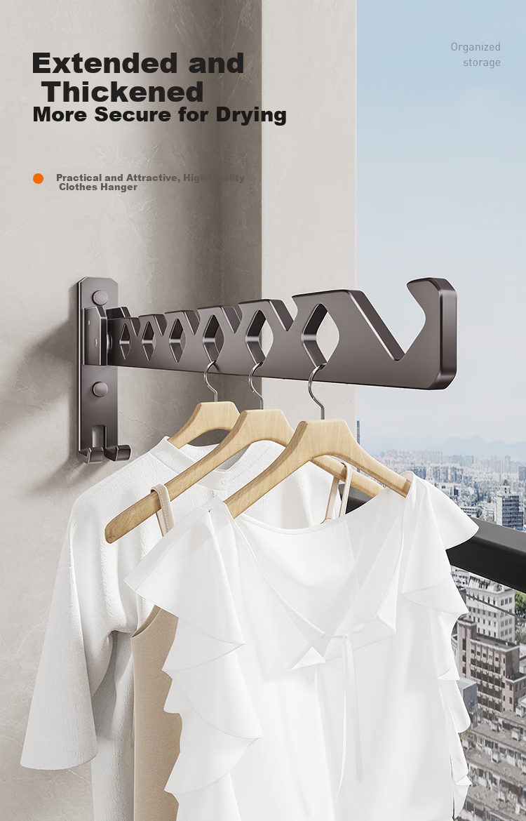 Cobbe Washing Machine Hidden Clothes Drying Rack, Retractable Folding Pull-Out Drying Rack, Clothes Drying Gadget with Optional Panel 2
