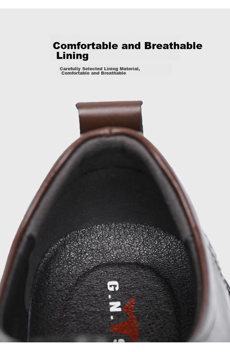G.N.Shi Jia Men's Leather Shoes, Summer Hollow Breathable Brogue Carved Shoes, British Retro Business Formal Shoes for Me 22