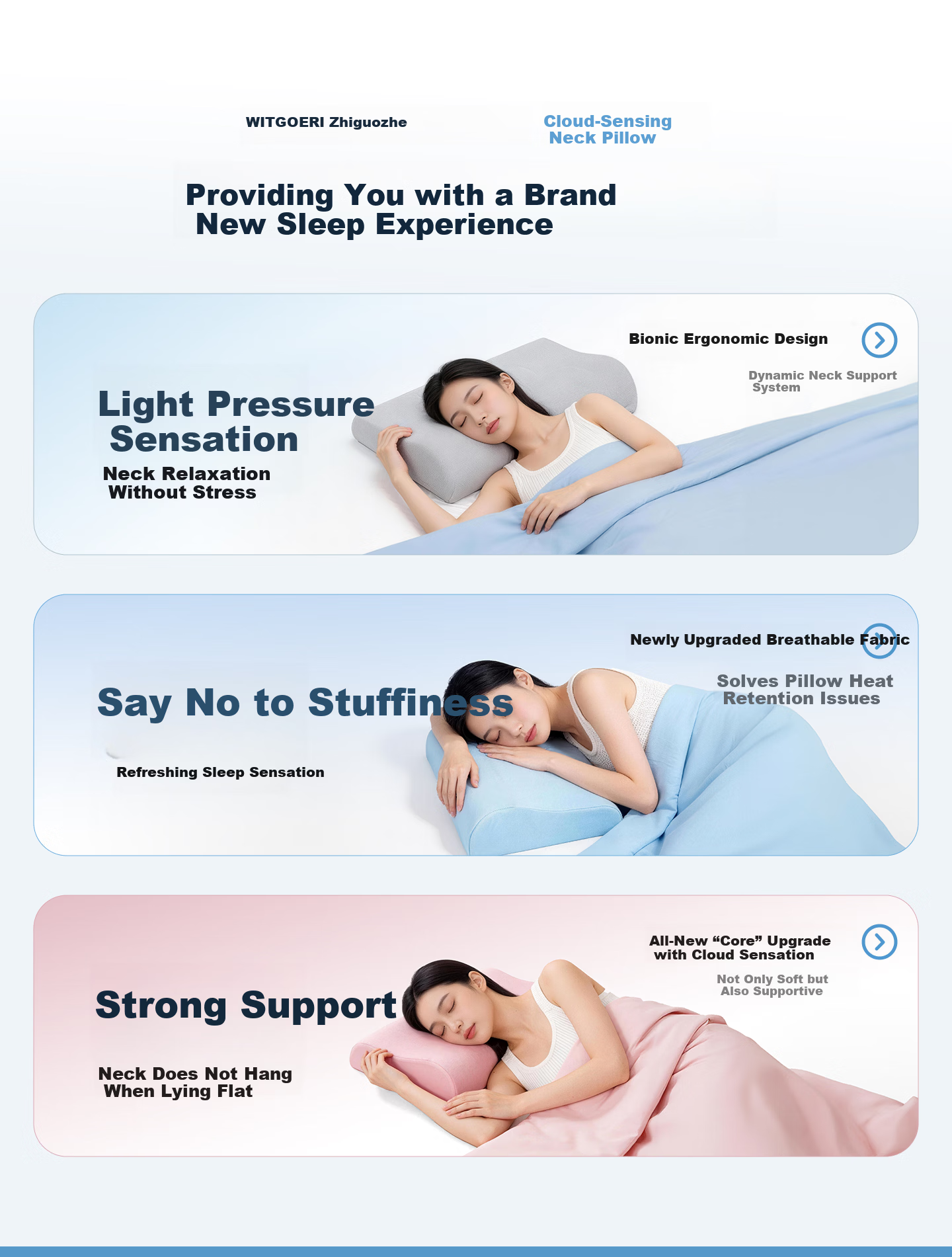 Zhiguozhe [Class A Maternal and Infant Grade] Memory Foam Neck Support Pillow Cervical Pillow Deep Sleep Special Adult Student Extra Large Size 16