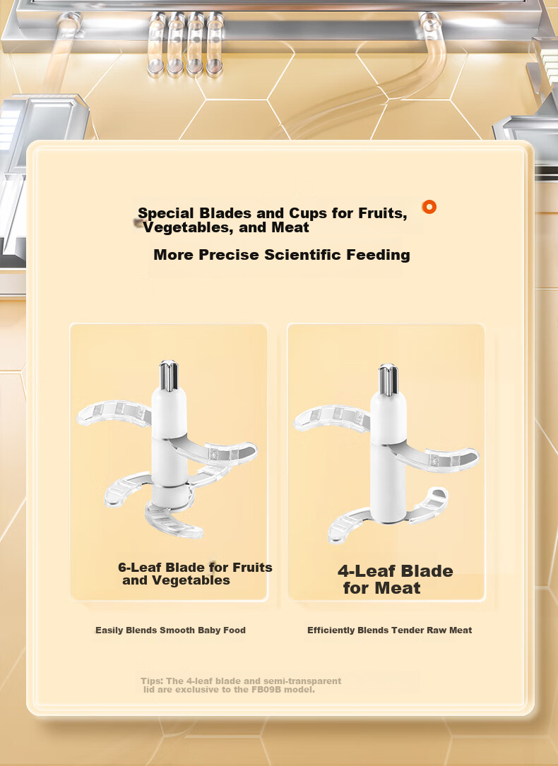 SUPOR Baby Food Processor, Infant Food Preparation Machine Pot, Steaming And Cooking All-In Multi-Function Rice Paste Maker with 4 Blades And Full Steel Blade, FB11S 16