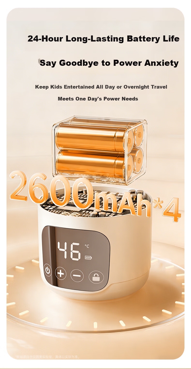 Beingmate Thermostatic Portable Baby Water Bottle Insulated Kettle Sterilizer Baby Milk Warmer 5