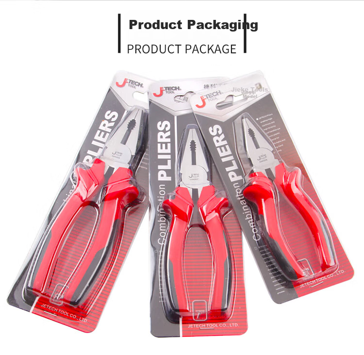 JETECH Multifunctional Steel Wire Pliers Tiger Pliers Flat Nose Pliers Electrician Special Clamping Pliers Wire Cutting Pliers 7 Inch TPC-7 6
