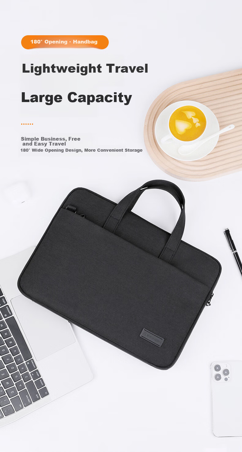 BRINCH Laptop Bag, 15.6/16 Inch Business Handbag, Suitable for Huawei, Xiaomi, And Apple Laptops 1