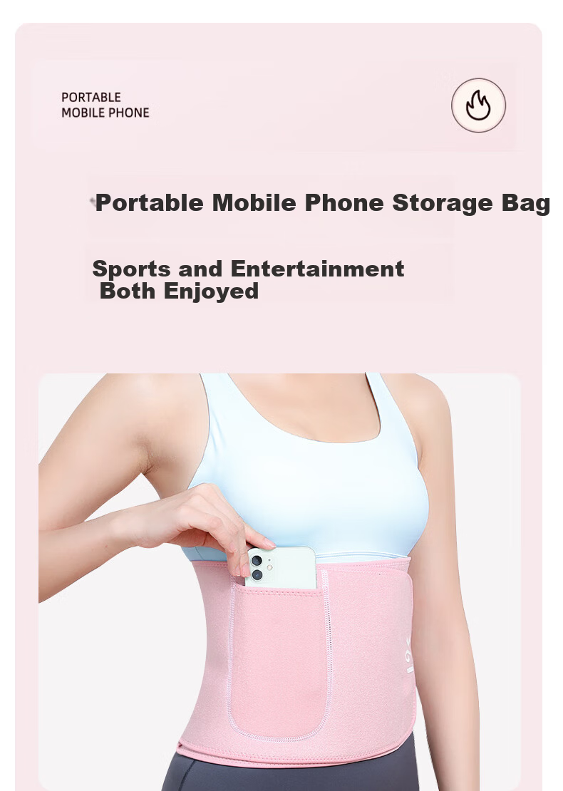 361° Sweat Waist Support Silver Ion Fat Burning Abdomen Slimming Shaping Waist Trainer Running Fitness Summer Belly Slimming Device 14