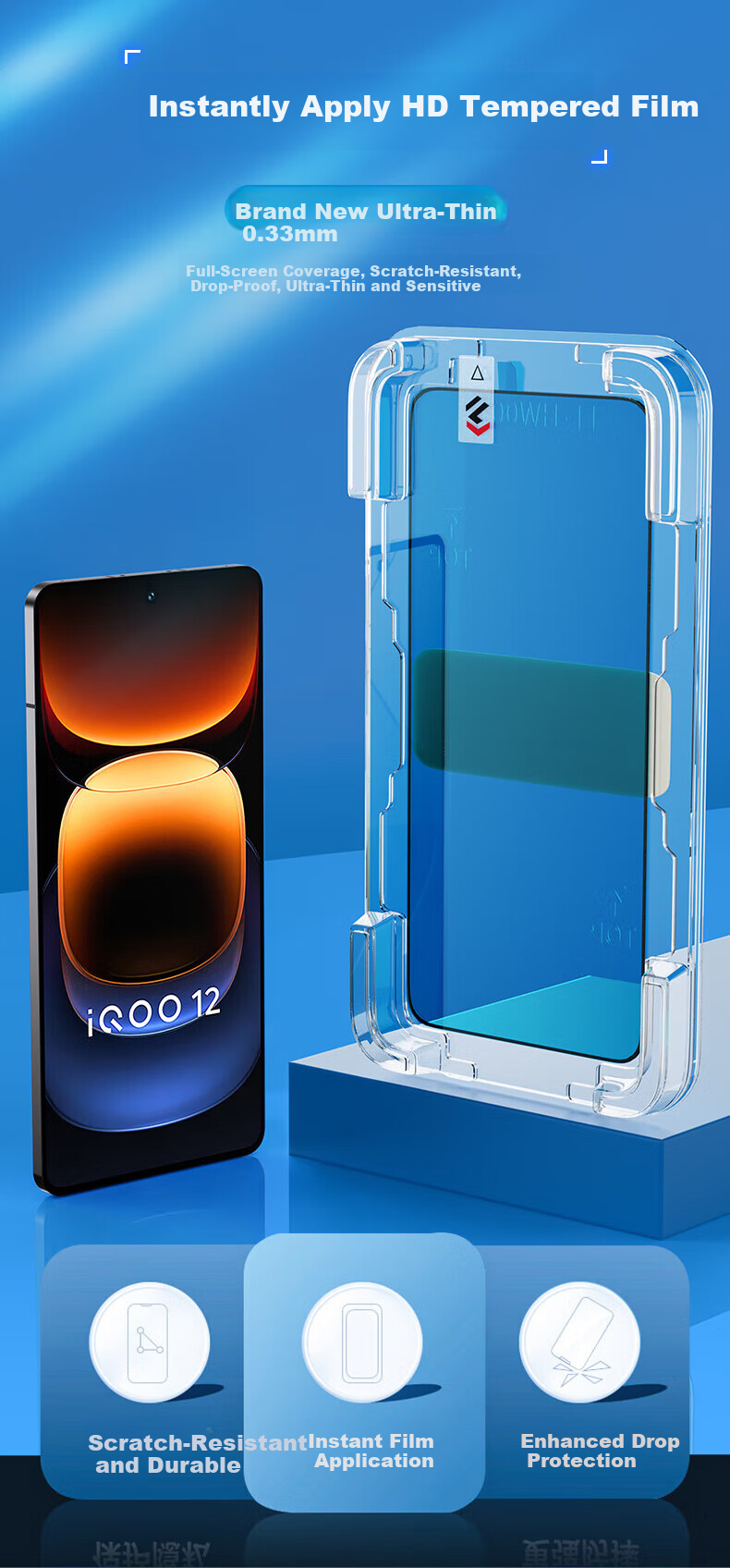 Langling [28° Privacy] Tempered Glass Screen Protector for iQOO 15T, Full Coverage Anti-Peeping, Explosion-Proof, Drop-Resistant, Anti-Fingerprint Protective Film 3