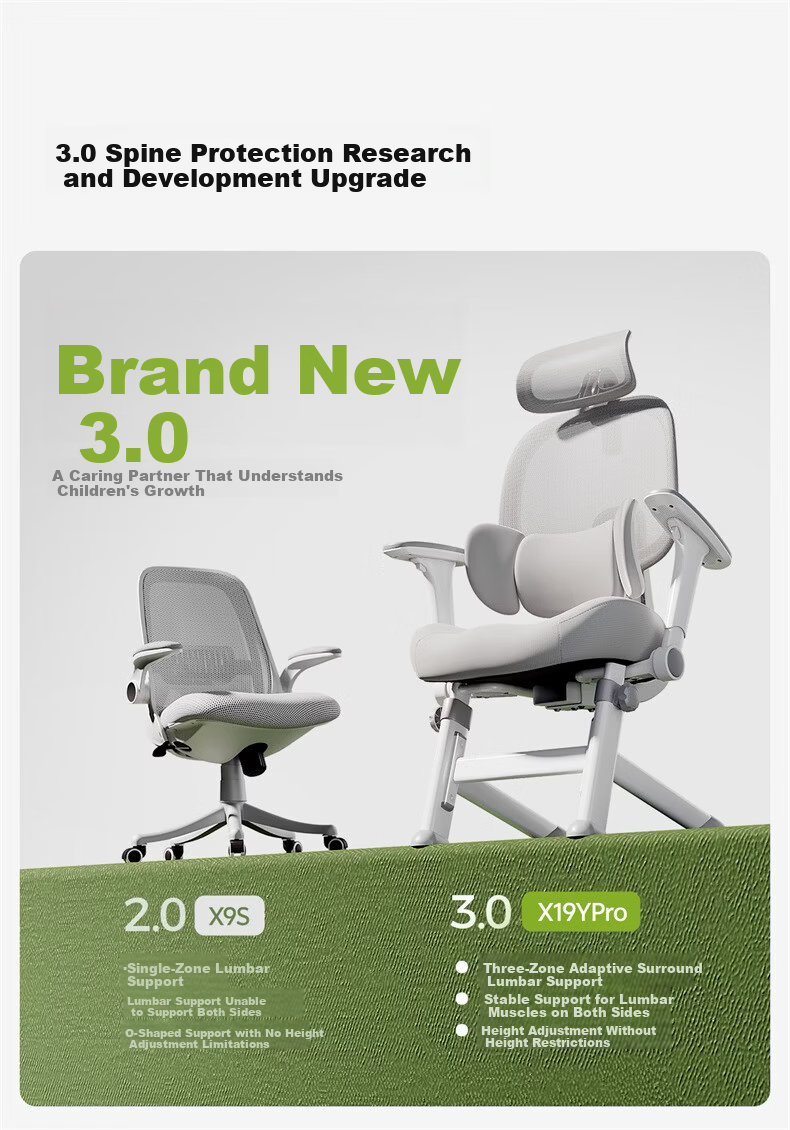 Xige X19ypro Ergonomic Study Chair Desk Chair Computer Chair for High School Students Youth Home Writing Desk Chair 3