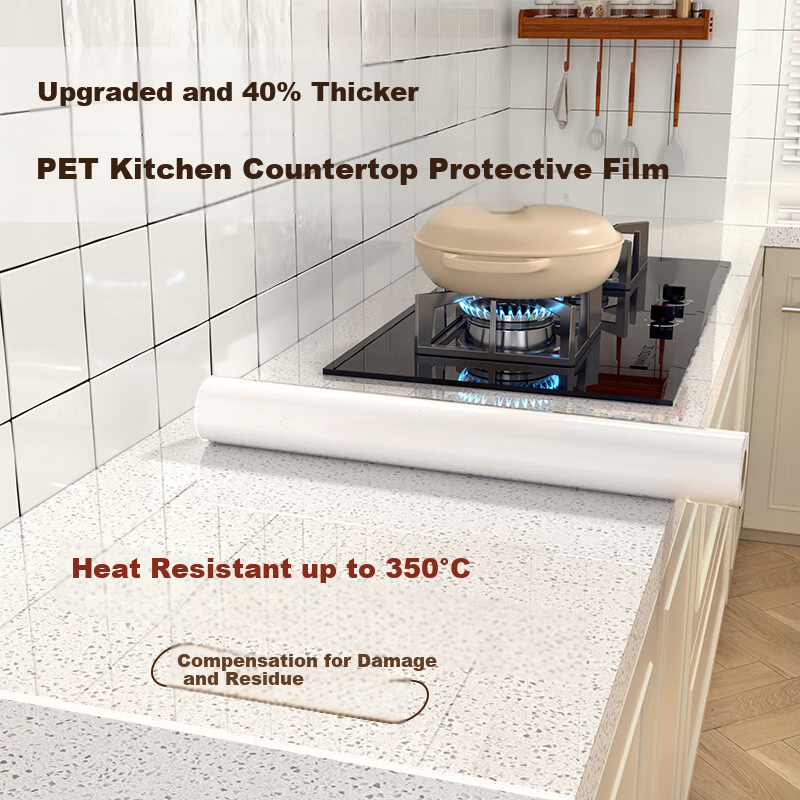 Zichen Kitchen Countertop Protective Film Mat Oil-Proof Sticker Stove Film Marble Quartz Special High-Temperature Resistant Sticker