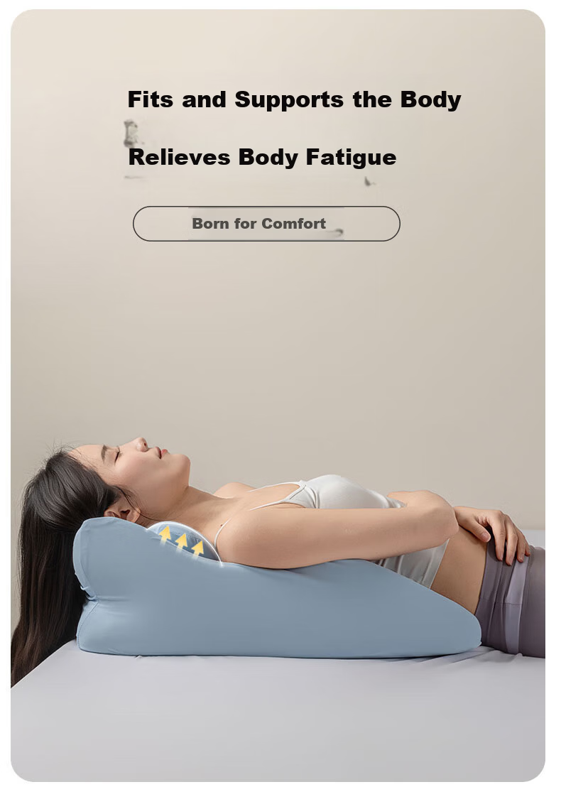 Grace Multifunctional Large Backrest Pillow Bed Head Cushion Home Support Pillow Water Blue 4