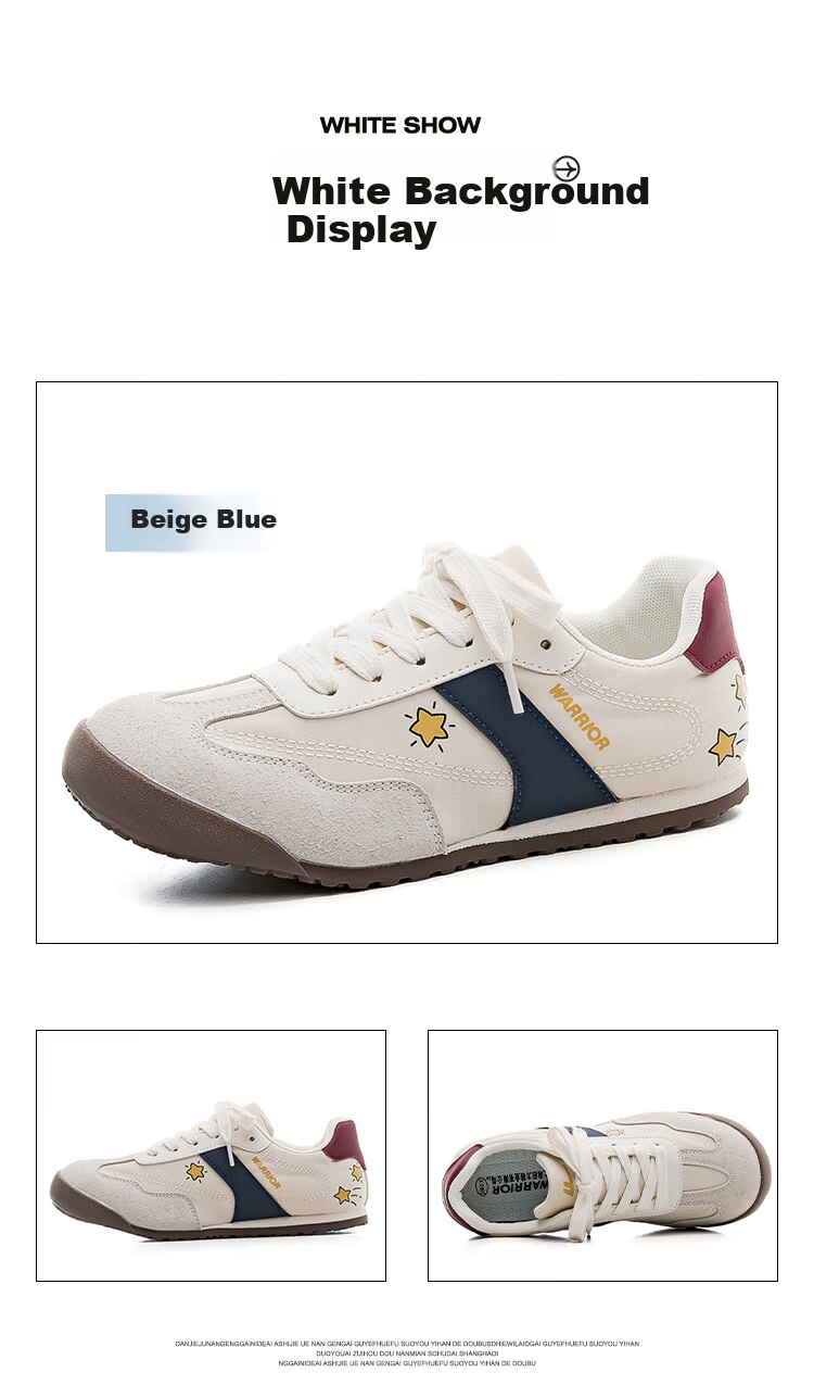 Huili Official Women's Shoes, Summer Dexun Shoes for Women 2026, Retro Casual Shoes, Simple And Versatile Ladies' Shoes, Light Blue-Brown, Size 36 18