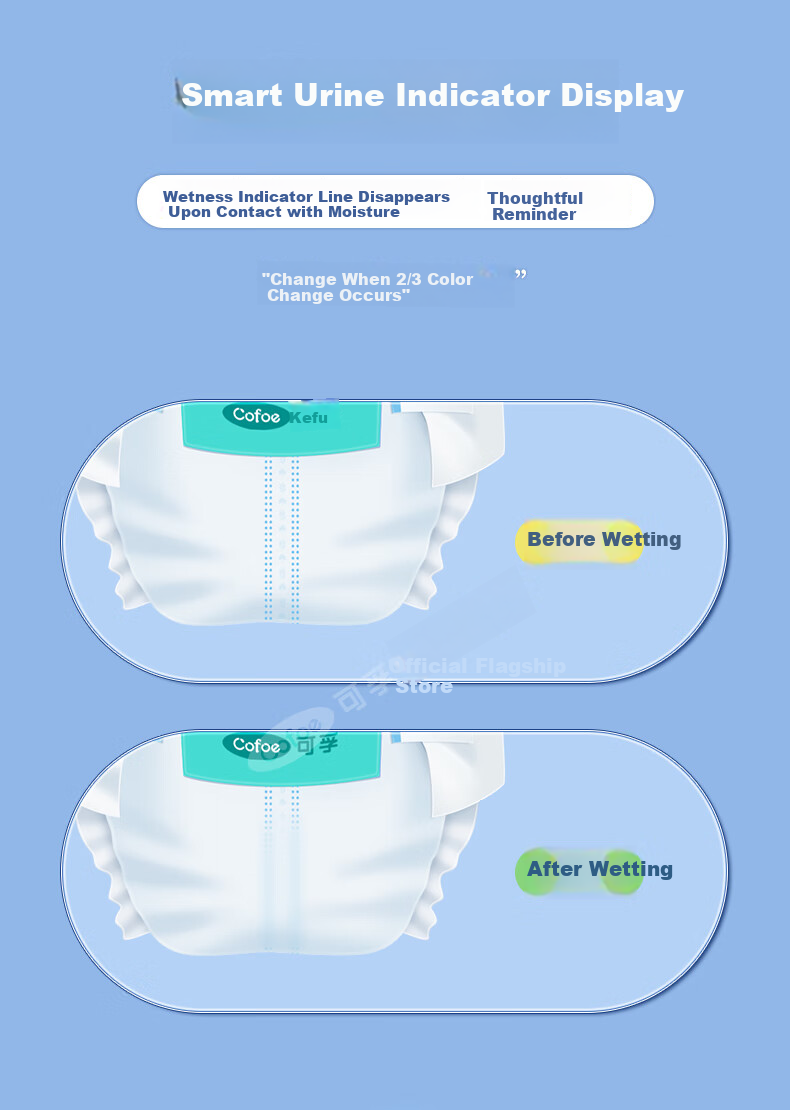 Kefu Medical Dry Adult Diapers for Elderly, L Size, 60 Pieces (Waist Circumference 65-80cm), Specialized Incontinence Pads for Pregnant And Postpartum Wome 17