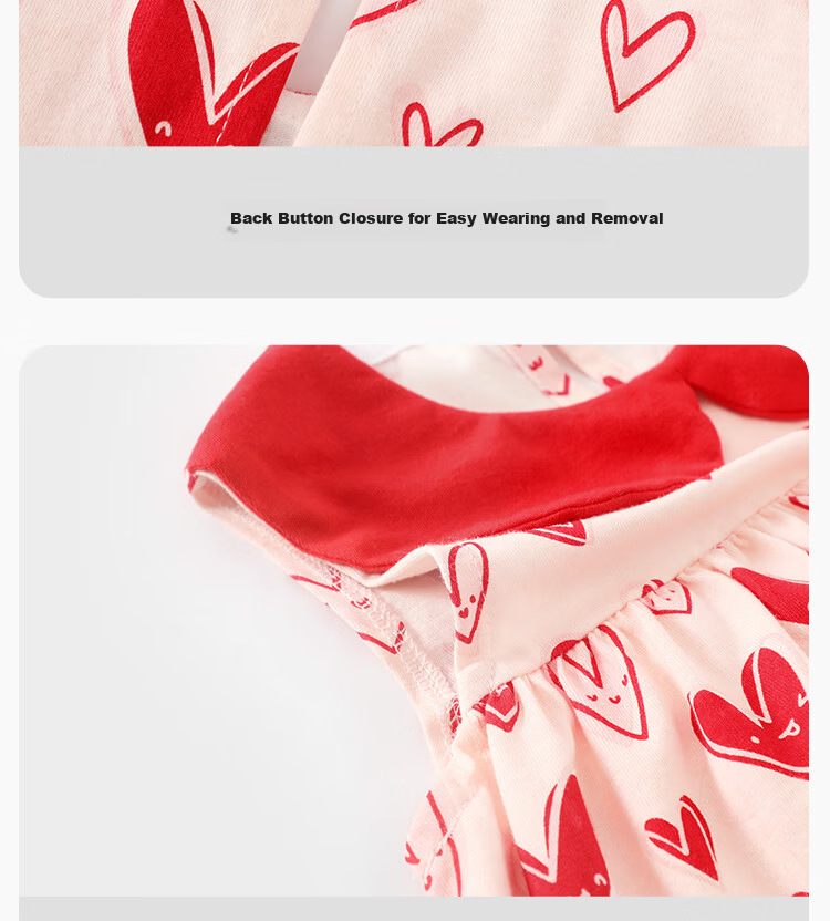 Mini Wooden House Children's Dress Summer Girls Cute Doll Collar Short Sleeve Dress Breathable Black Little Rabbit 130 11