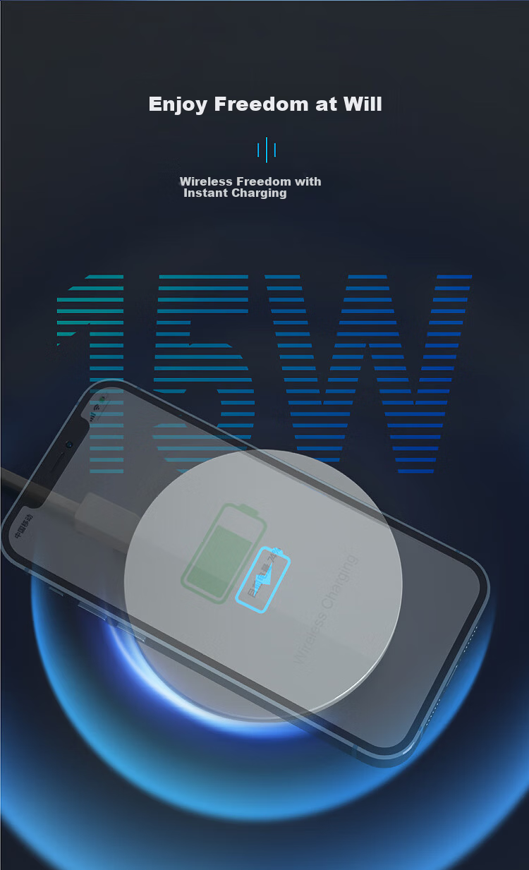 Comfort Office Desktop Embedded Wireless Charger Built-in Hidden Magnetic Wireless Charging Compatible with Apple Huawei Phones 15W Fast Wireless Charging 1