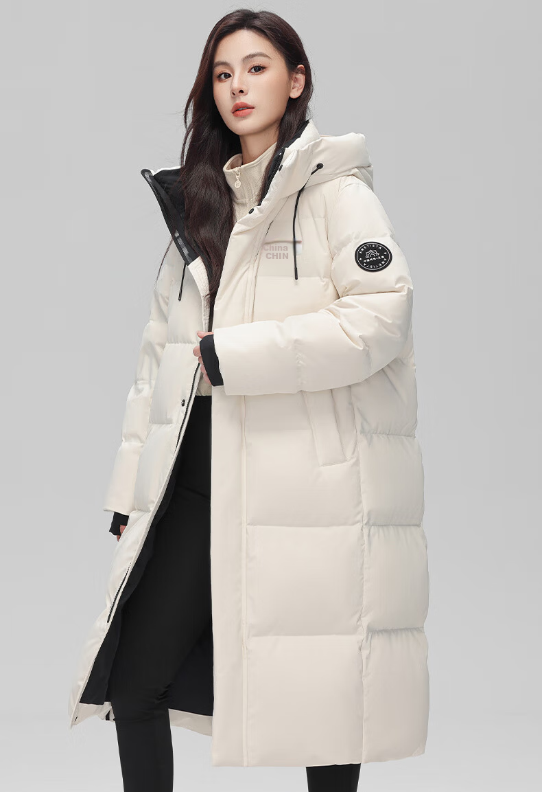 YAYA Wang Yibo Long Down Jacket Unisex Winter Thickened Warm Coat Extreme Cold New Year Edition 5