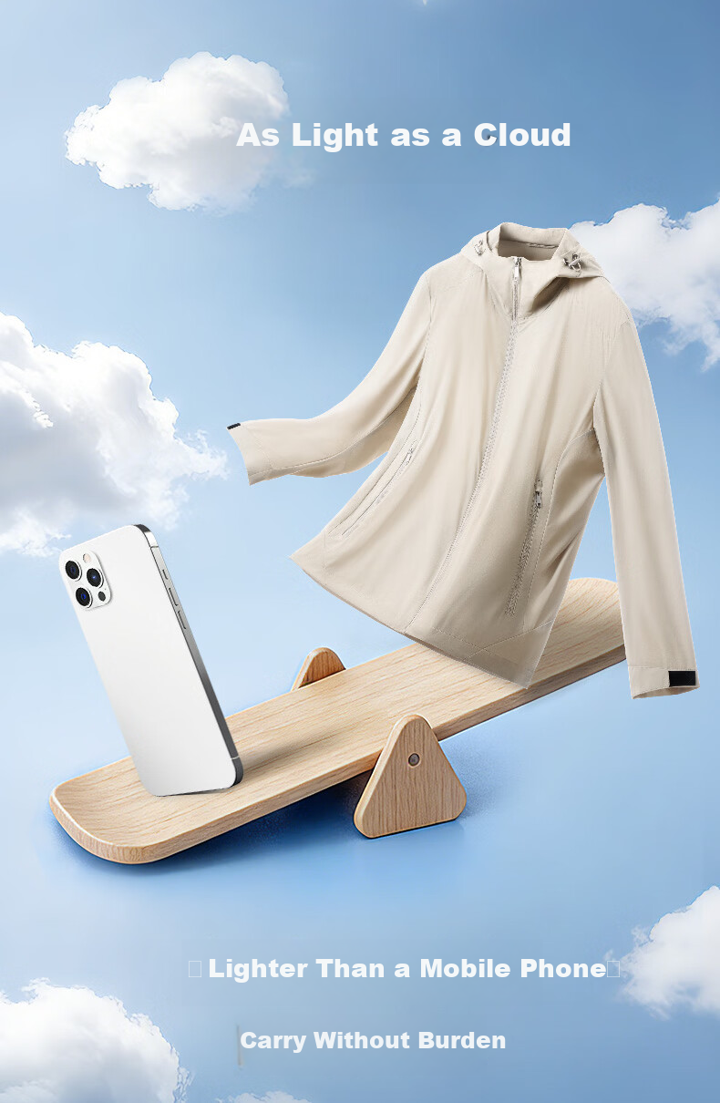 Goldlion [Cloud Wing Jacket] 25 Spring Summer Men's Sun Protection UV Resistant Hooded Lightweight Jacket Apricot 2XL 8