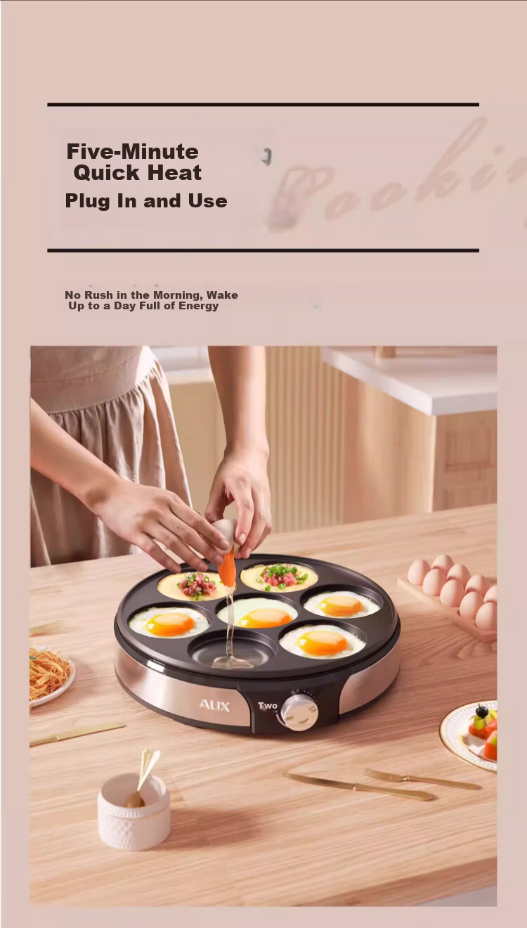 AUX Thin Pancake Maker Spring Pancake Machine Home Electric Griddle Small Thin Pancake Maker Flatbread Pan Mini Crepe Pan Pancake Making Tool Spring Pancakes Spring Rolls Wrappers Layer Cake Maker LA-BBJ 1