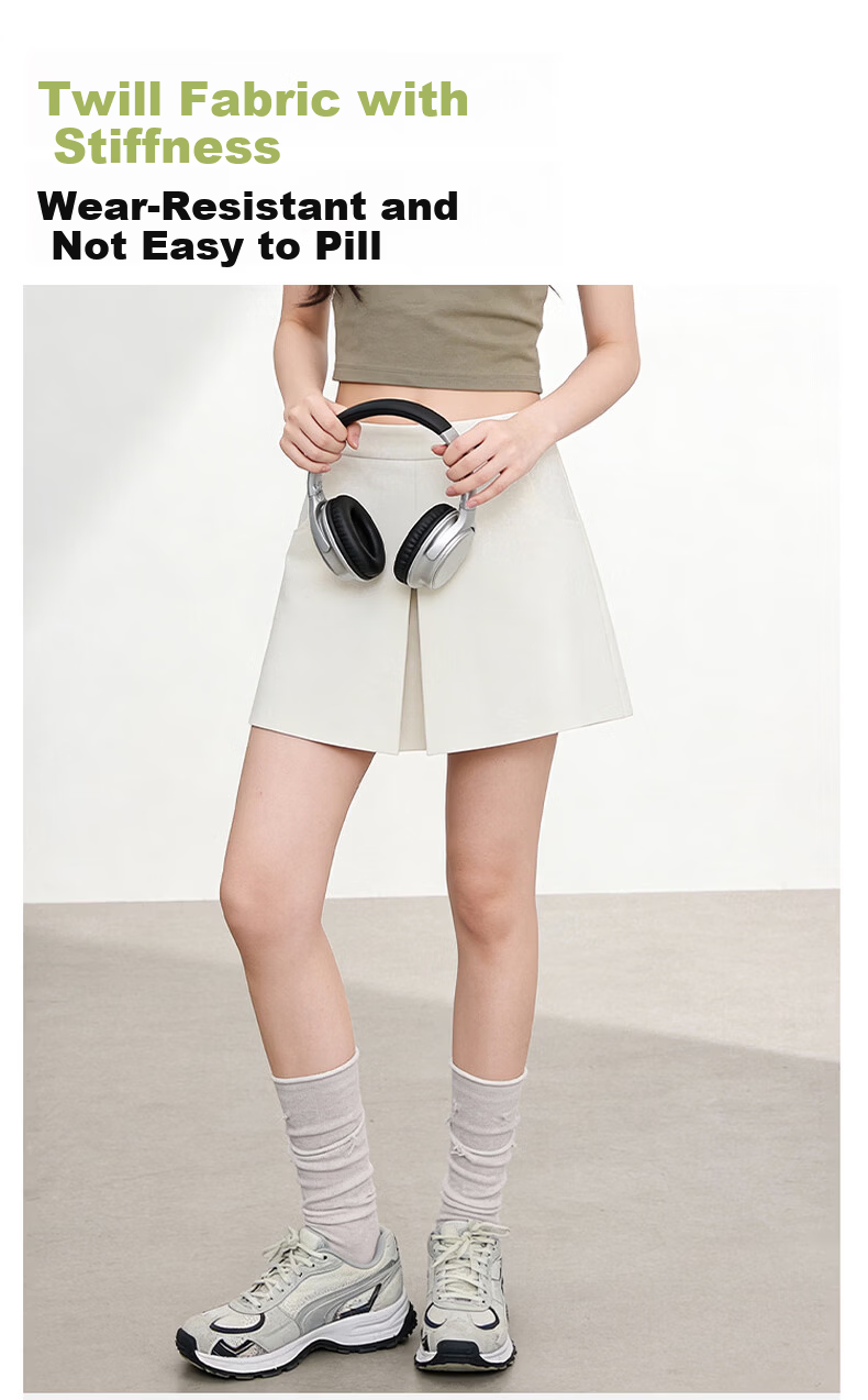 Baleno A-Line Shorts for Women 2026 Summer New High-Waist Slimming Fashion Casual Anti-Exposure Skort 9