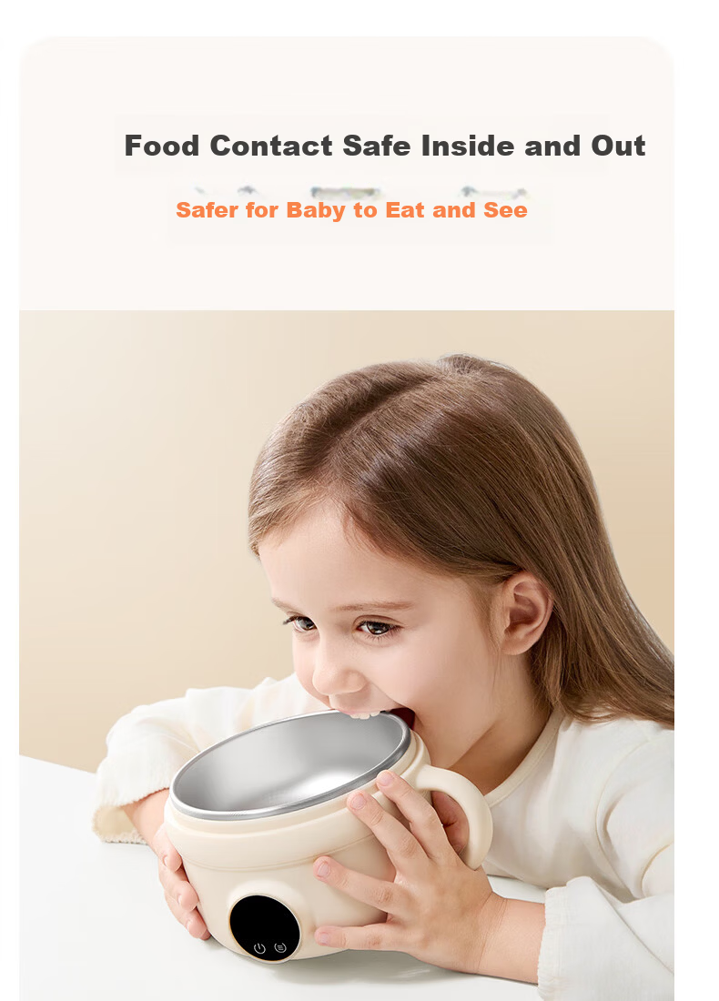 Babycare Baby West Highland Intelligent Temperature-Controlled Bowl Insulated Bowl Baby Feeding Electronic Child Anti-Drop Anti-Scald Lunch Box 21