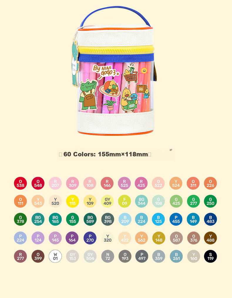 GRASP Soft Tip Acrylic Markers 36 Colors Large Capacity Layerable Watercolor Pens Skin-Friendly Washable Graffiti Drawing Pens Kindergarten Art Children Outdoor Sketching Essentials 22