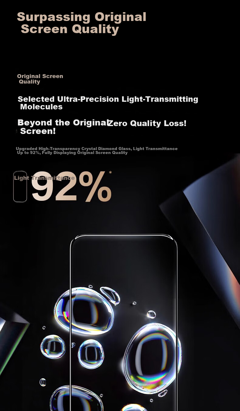 DIVI [Instant Application Borderless Film 2 Sets] Tempered Glass Screen Protector for Apple IPhone 17 Pro Max, Anti-Dust, Shockproof, Anti-Fingerprint, Ultra-Thin Full Screen Protective Film 24
