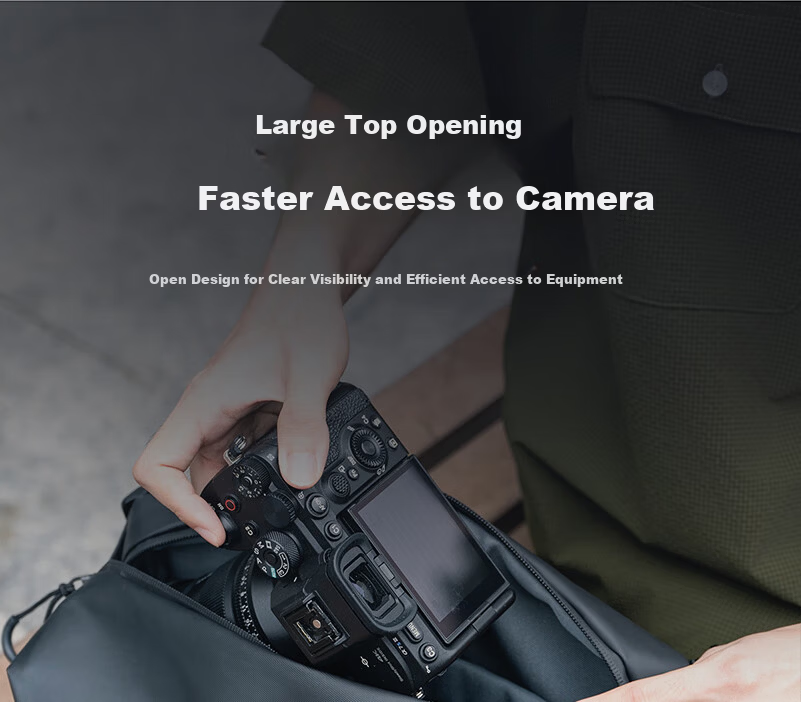 Llano S9 Shadow Capture Camera Bag Crossbody Shoulder Functional Photography Bag for Men and Women DSLR Mirrorless Lens Storage Compatible with Sony Fujifilm Canon Nikon Hasselblad One Body Multiple L 7