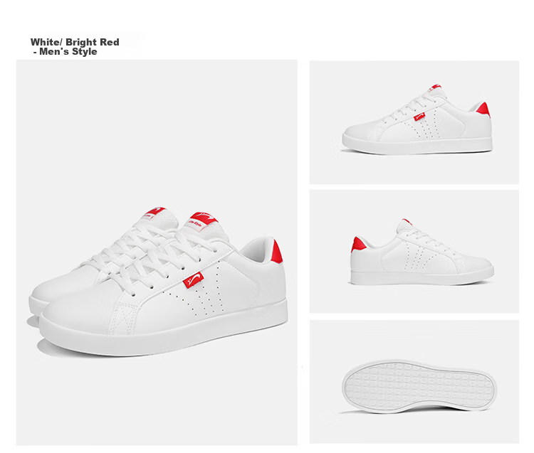 Guirenniao Men's Shoes Spring Summer Casual Trendy Skateboard White Sneakers Sports Shoes All White Size 40 25