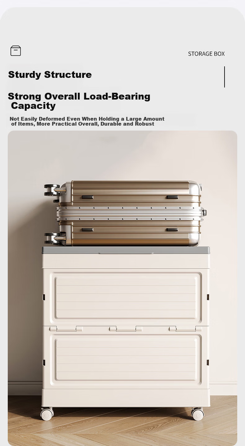 40,000 KM Large Capacity Clothes Storage Box Household Organizer Flip-Top Extra Large Storage Cabinet Clothing Organizer Toy Storage Box 5