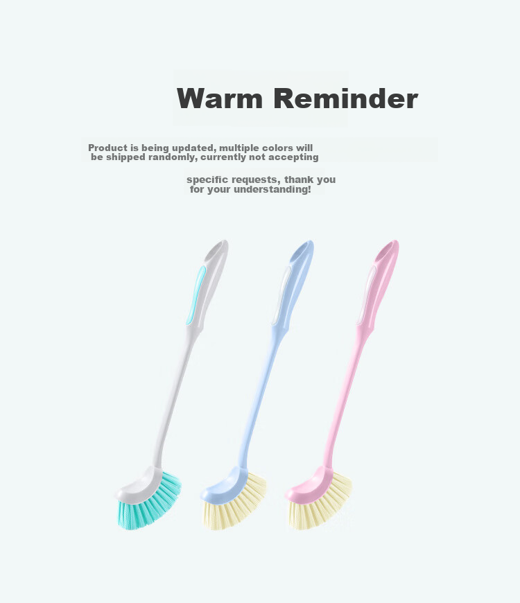 Meiliya Toilet Brush with Long Handle, Soft Bristles, Wall-Mountable, No Dead Angle Cleaning, Bathroom Squat Toilet Cleaner 12