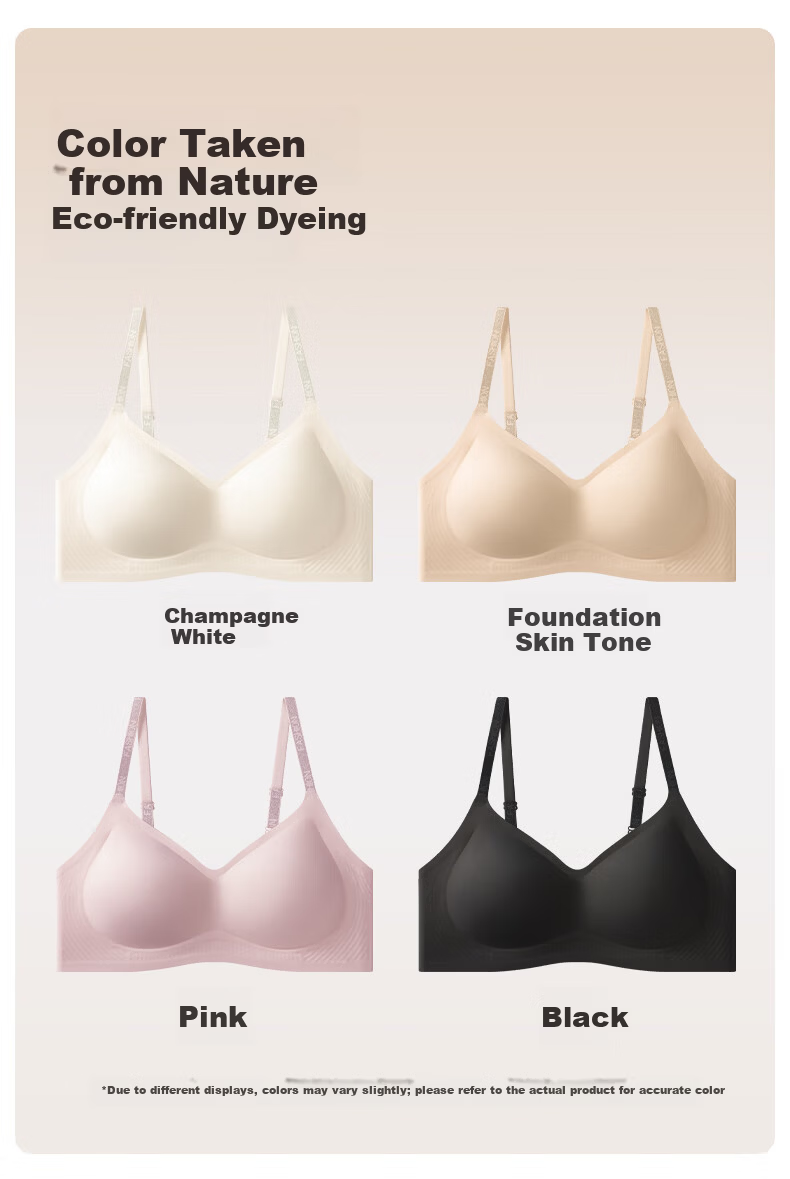 Miiow Camellia Seamless Women's 10A Antibacterial Wireless Bra Push-Up Lift Anti-Sagging Thin Bra 18