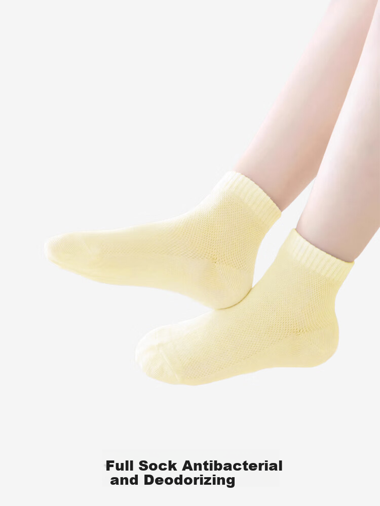 Pocket Travel Disposable Cotton Short Socks Sports Travel Business Portable Kids Colorful (Size 28-34) 11