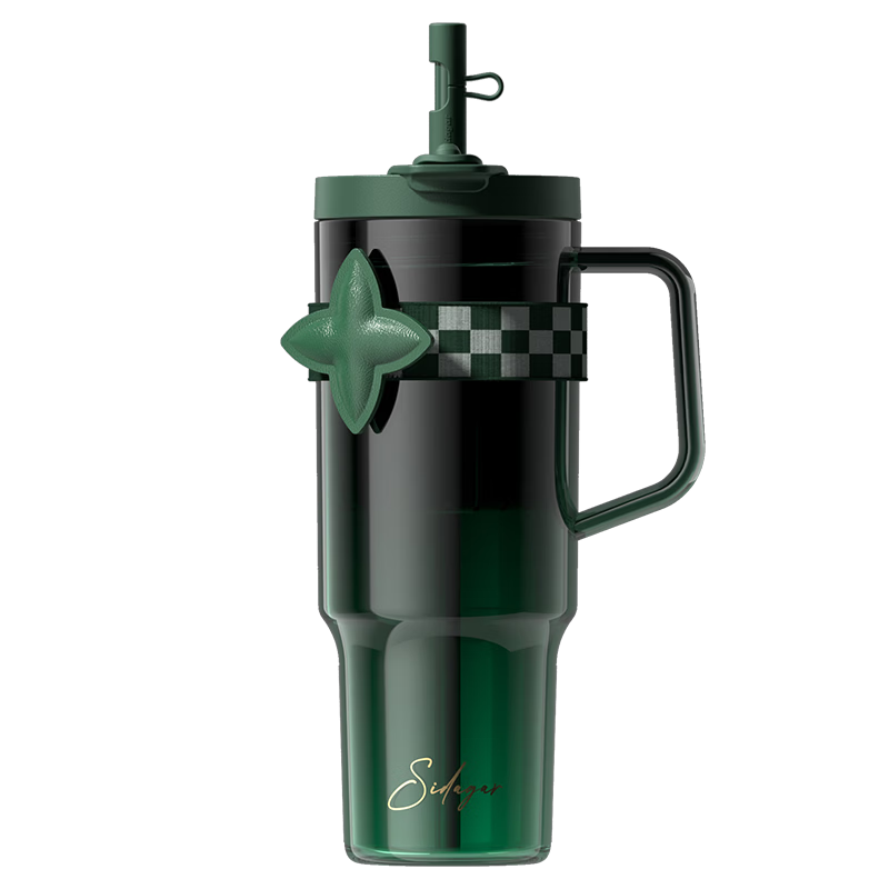 Shijia Plastic Water Bottle High Temperature Resistant Large Capacity Outdoor Portable Handled Car Cup Cold Brew