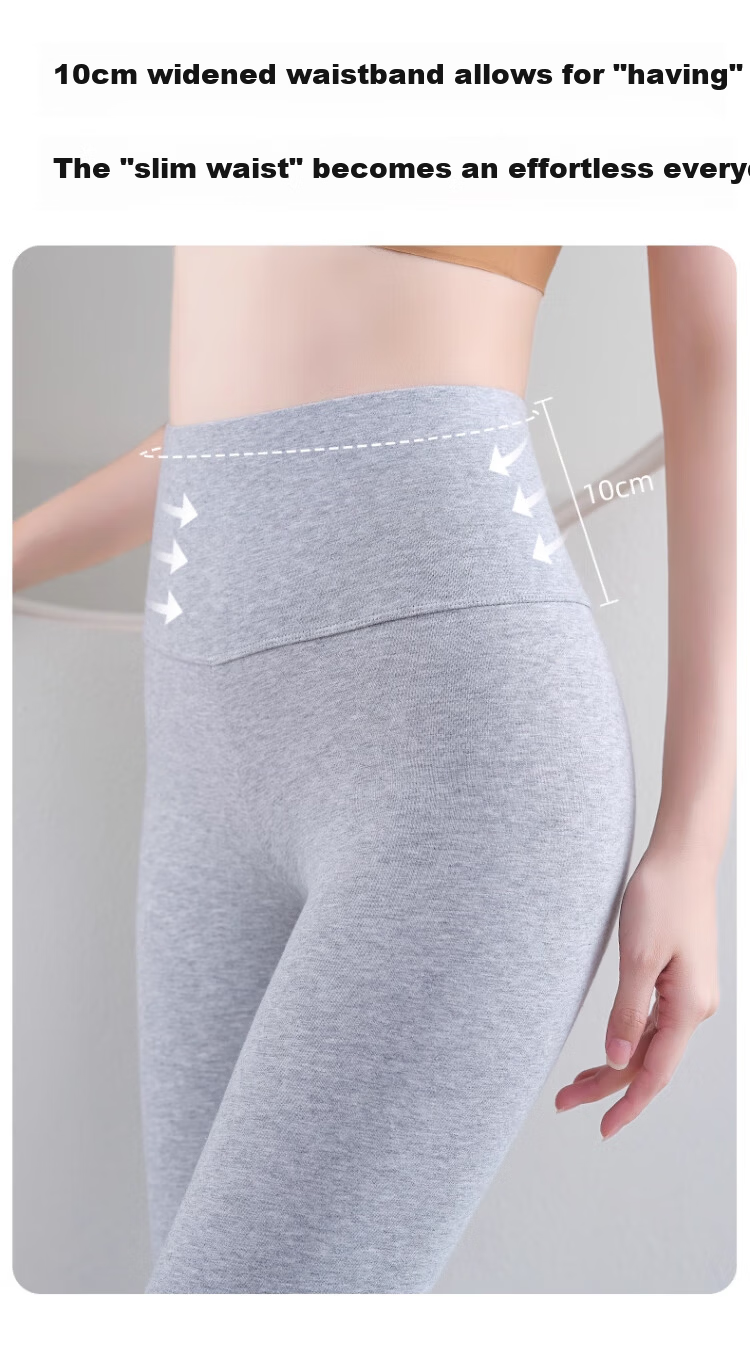 Langsha High-Waist Cloud Cotton Autumn Pants Women's Thin Inner Wear 10A Antibacterial Thermal Leggings Cotton Thread Cotton Wool Pants for Women 12