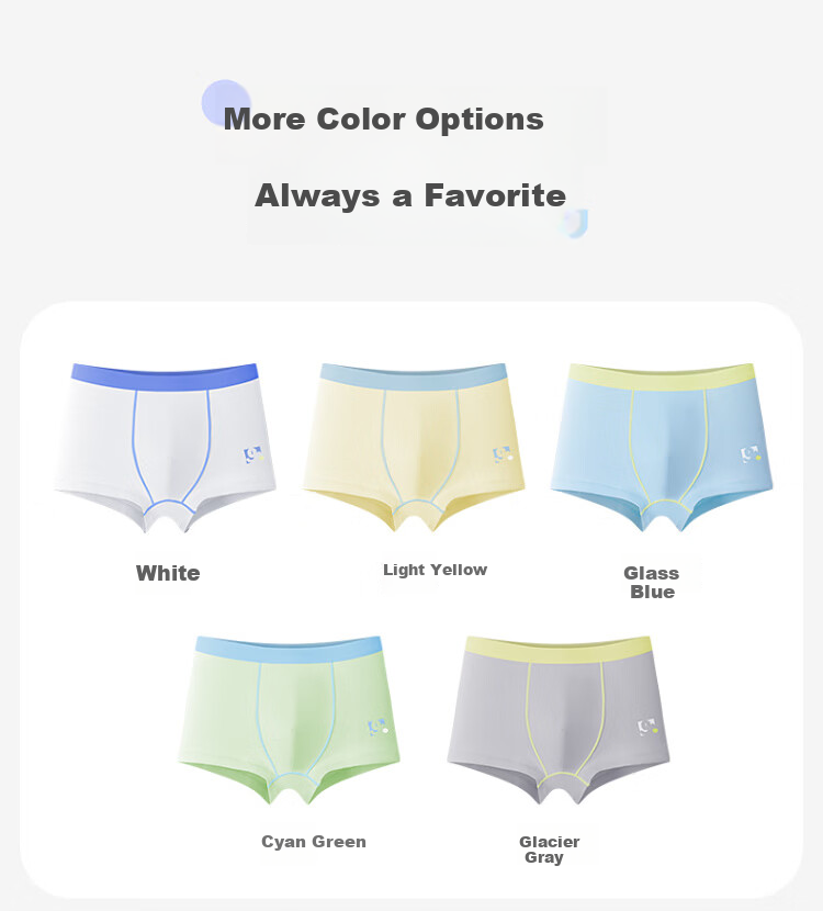 Jiusuiban 7A Antibacterial Children's Cotton Underwear Sweat-Absorbing Boys Girls Silk Gusset Boxer Briefs A-Class Youth 5-Pack 10