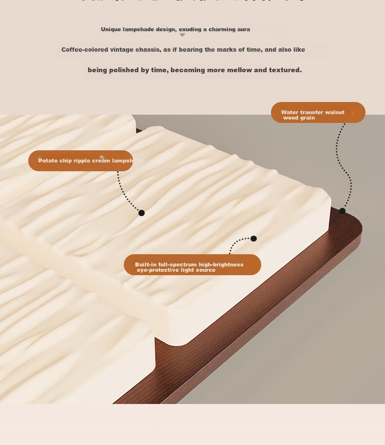 ARROW Walnut Color Ceiling Light with Original Philips Light Source, Vintage Wood Style, Whole House Smart Package 4