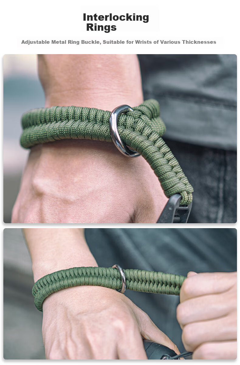 SUREWO Camera Quick Release Wrist Strap Compatible with Canon Sony Nikon Fuji DSLR Handwoven Vintage Anti-Lost Safety Wristband for Mirrorless Cameras 6