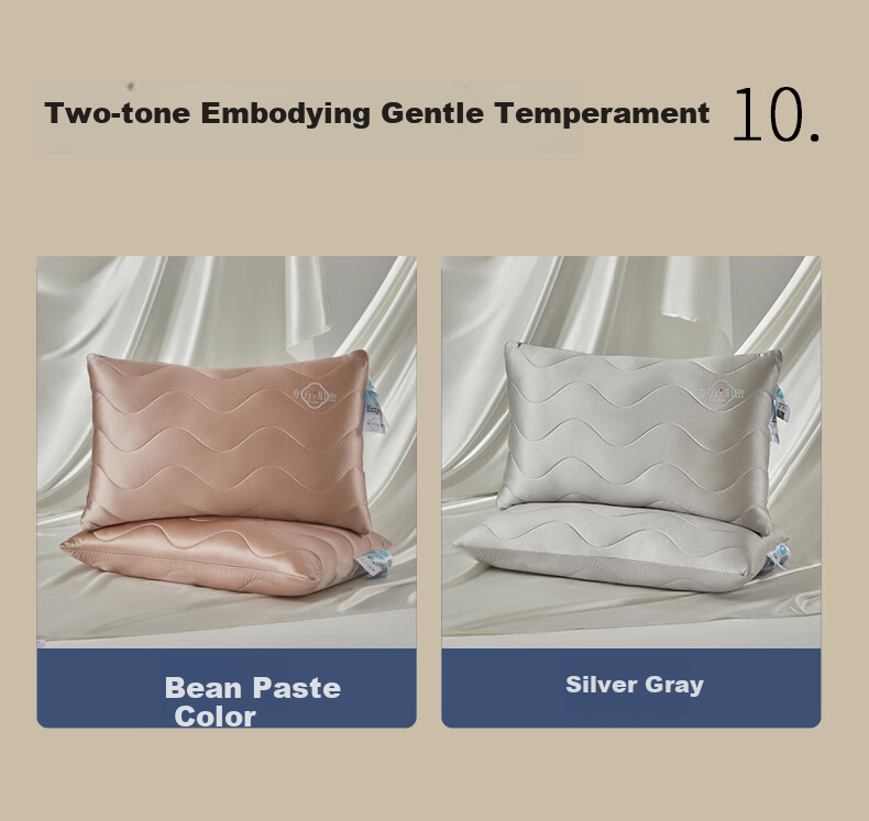 Hengyuanxiang Pillow Neck Support Deep Sleep Side Sleeping Cervical Pillow Low Pillow Approximately 6cm 26