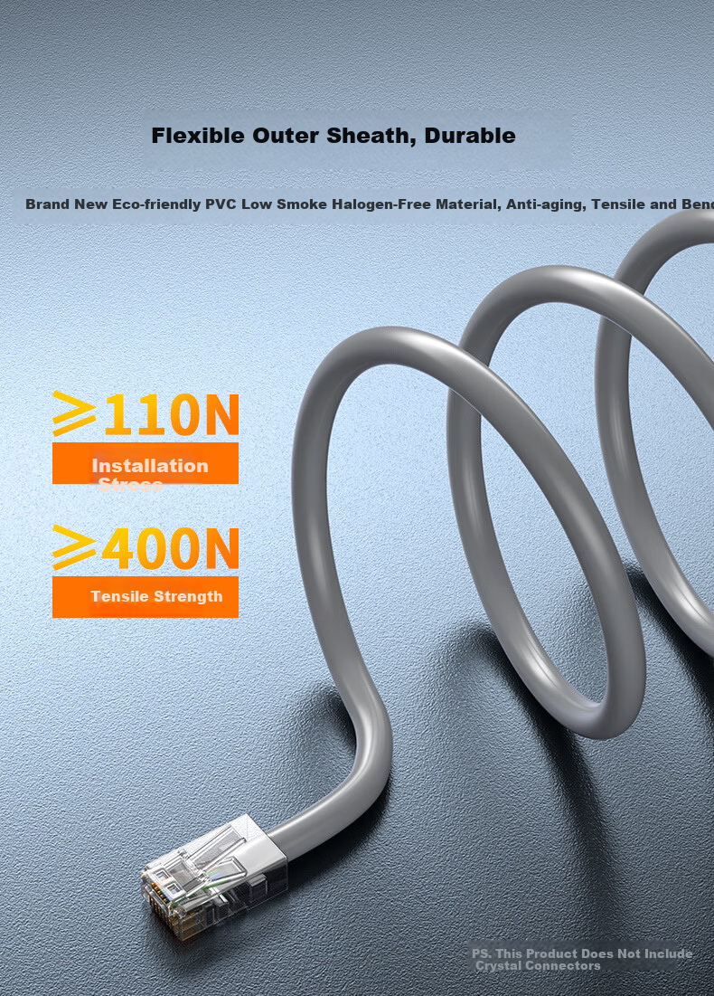 Zhongtian Hengke Cat5e UTP Indoor 4-Pair Twisted Pair Network Cable Box 0.51mm Diameter 305m Gray ZT-H5305 2