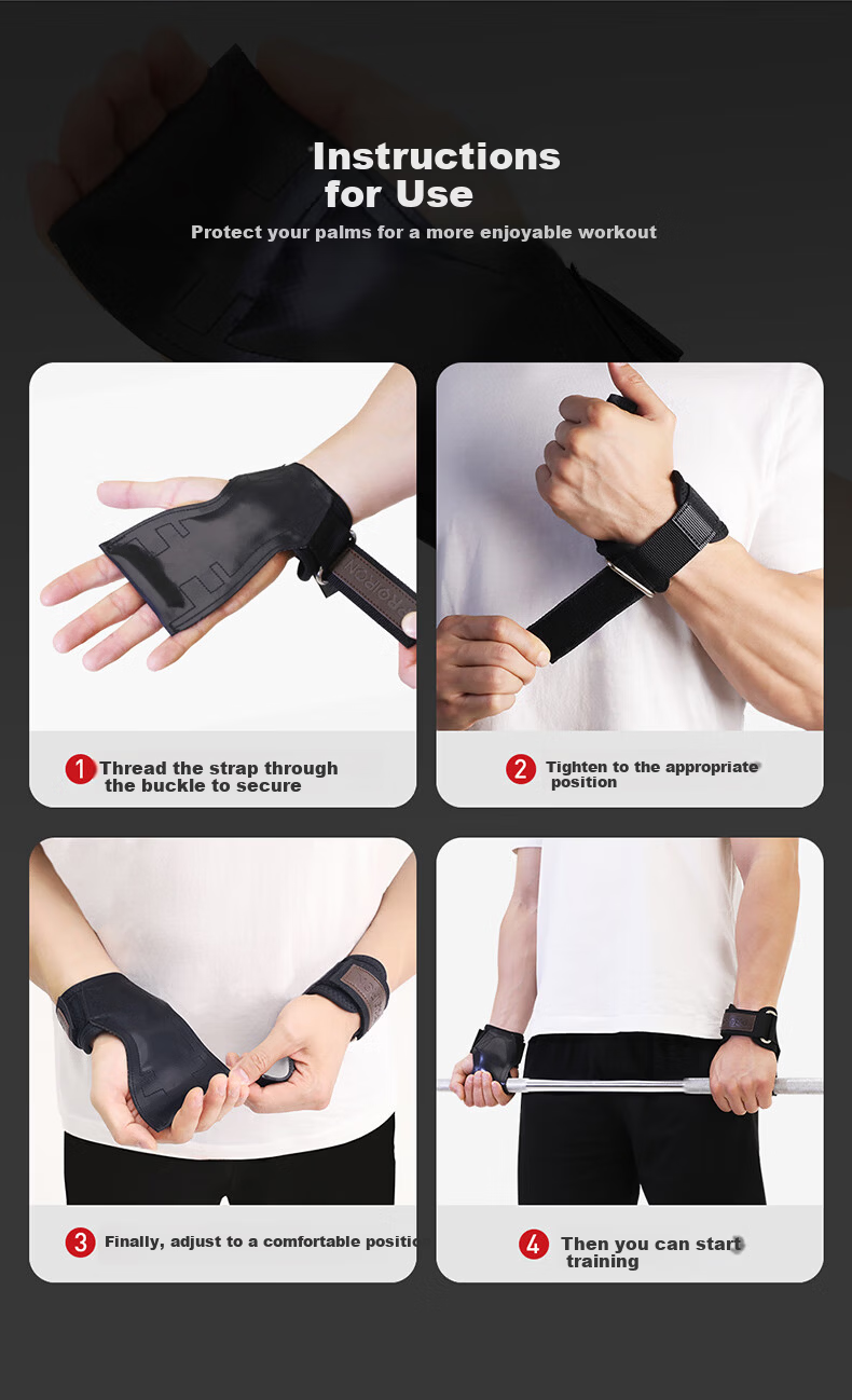 PROIRON Puli'ai Pull-Up Assist Bands Fitness Rubber Anti-Slip Palm Grips for Pull-Ups And Single Bars, Glossy Surface, Size L, 1 Pair 7