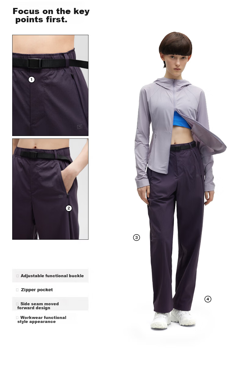 Jiao Nei Liang Pi 503Cool Pro Tapered Quick-Dry Women's Sports Pants Summer Slimming Sun Protection Casual Workwear 2