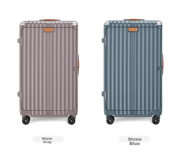Dream Traveller Large Capacity Luggage Spinner Multifunctional Trolley Suitcase Side Opening Travel Bag 26 Inch Elephant Gray 13