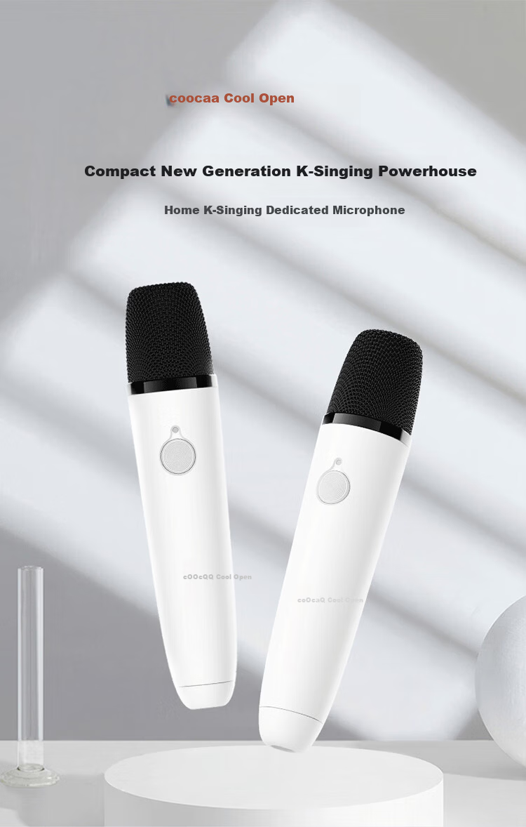 Coocaa Skyworth TV Dedicated K-Song Microphone Wireless Home Microphone Compatible with Skyworth/TCL TV Microphone/Xiaomi/Huawei Smart Screen Changhong Konka TV Microphone 1
